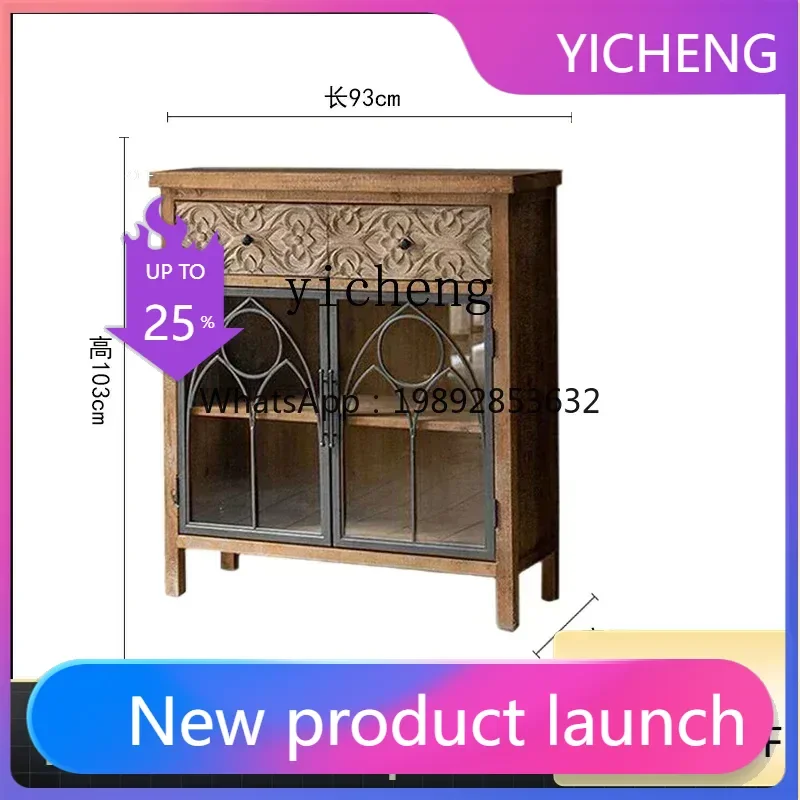 

LYY Home Entrance Cabinet Vintage Sideboard Cabinet Living Room Bedroom Side B & B Home Shoe Cabinet