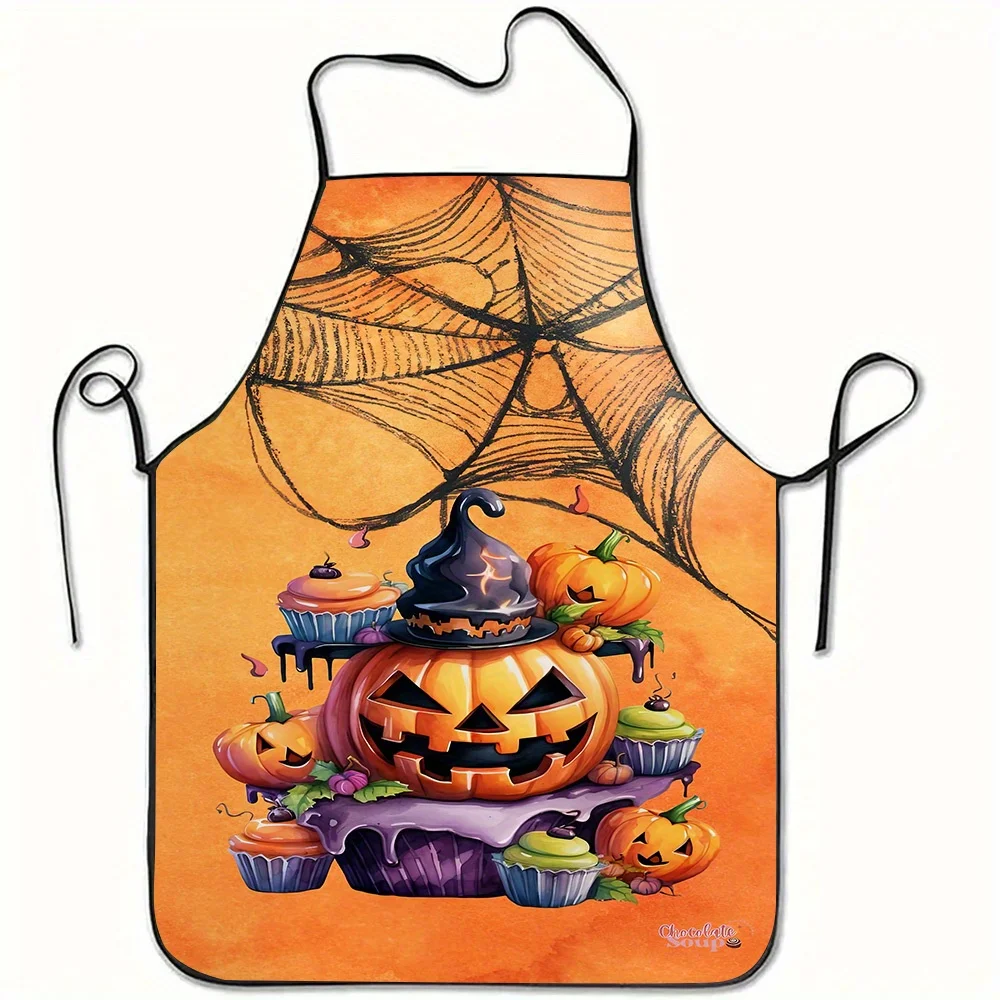 Halloween Labor Day Halloween Sleeveless Apron,  for Cooking at Home, in Kitchens, Restaurants, Coffee Shops, and Barbecues