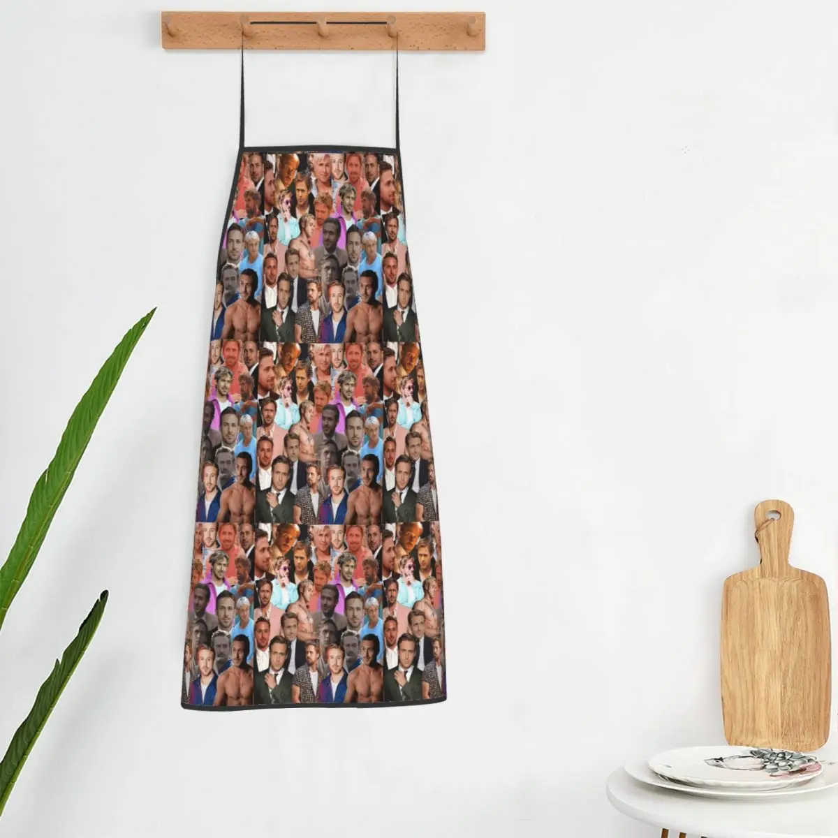 Ryan Gosling Photo Collage Apron Chef Cooking Baking Tablier Bib Kitchen Cleaning Pinafore for Women Men Gardening