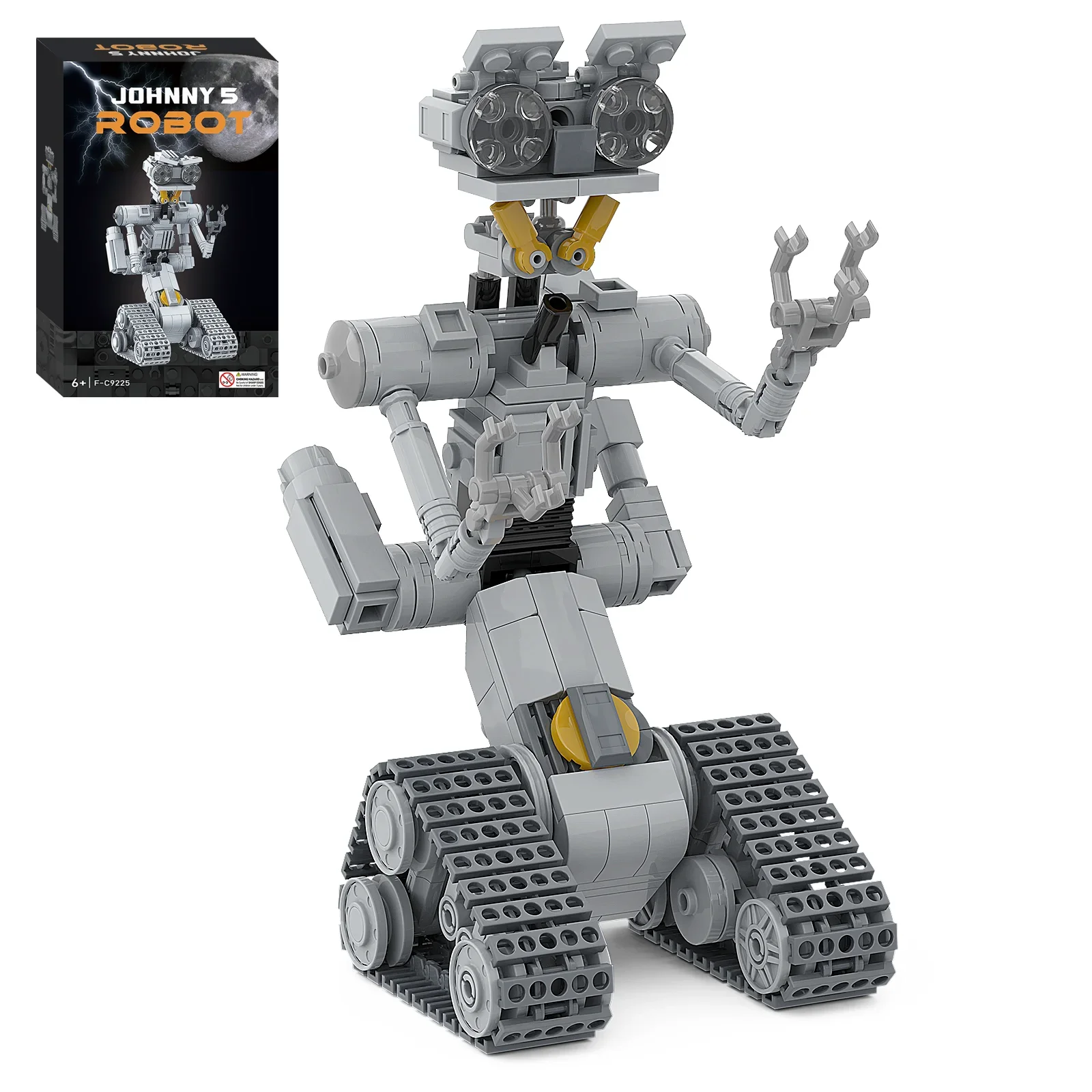 

MOC Shorted-Circuits Military Robot Creative Building Block Toy Set Desktop Building Bricks Assembly Building Kit Halloween Gift