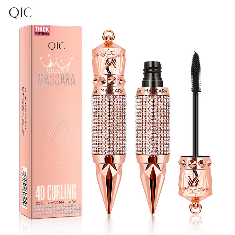 Hot 4D Silk Fiber Mascara Black Eyelash Volume Extender Curling Lengthening Waterproof Longlasting Non-smudge Quick Dry Makeups