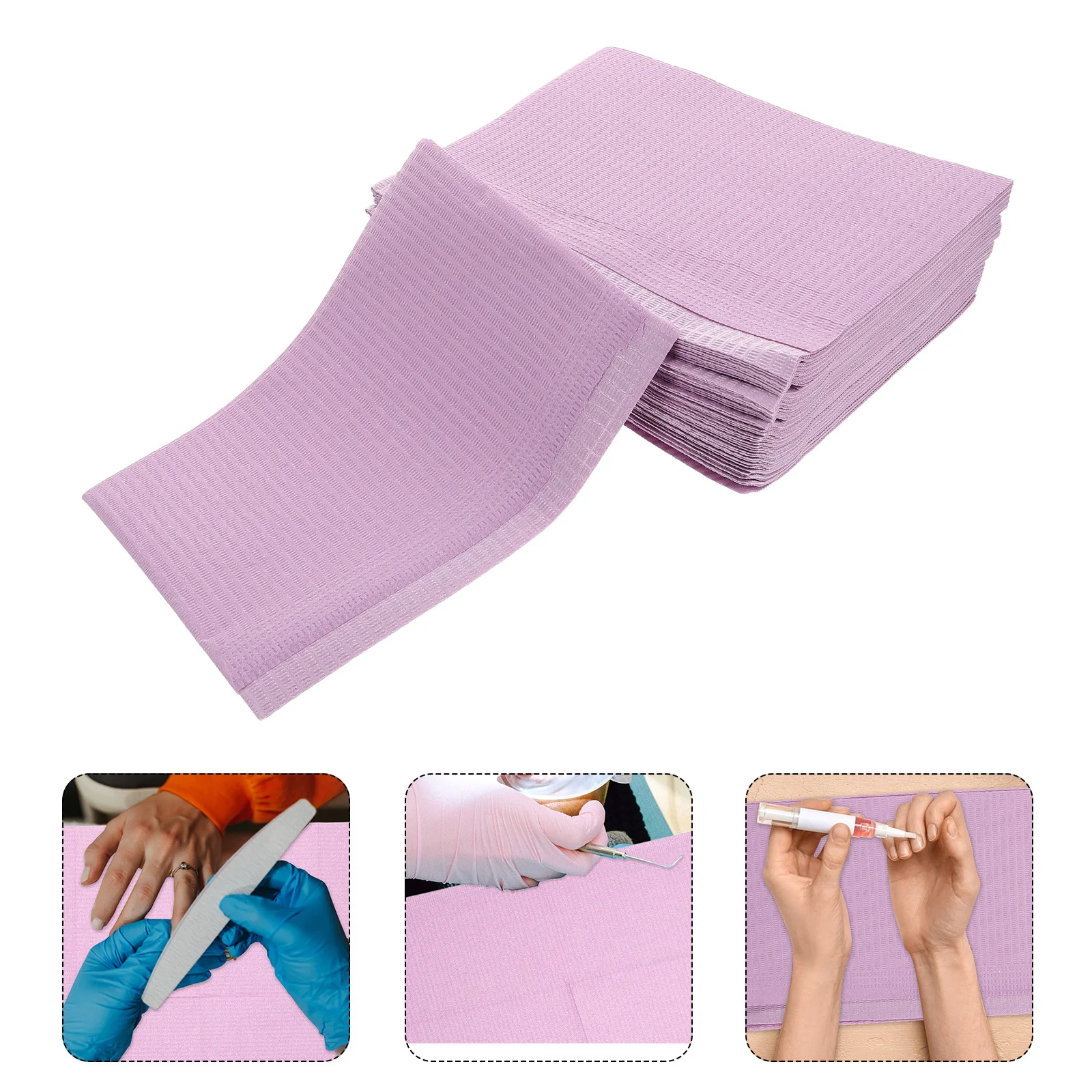 125 pezzi tappetini per unghie usa e getta portatili impermeabili copertura per tavolo per manicure fogli di carta professionali per nail art forniture per saloni