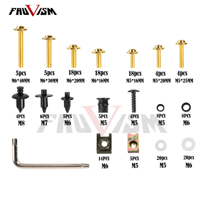Fairing Bolts Screws Kit Nut Clips for Honda CBR1100RR CBR900RR CBR1100XX CBR400RR   CBR954RR CBR 400RR1100XX 1000RR 954RR 900RR - view 6