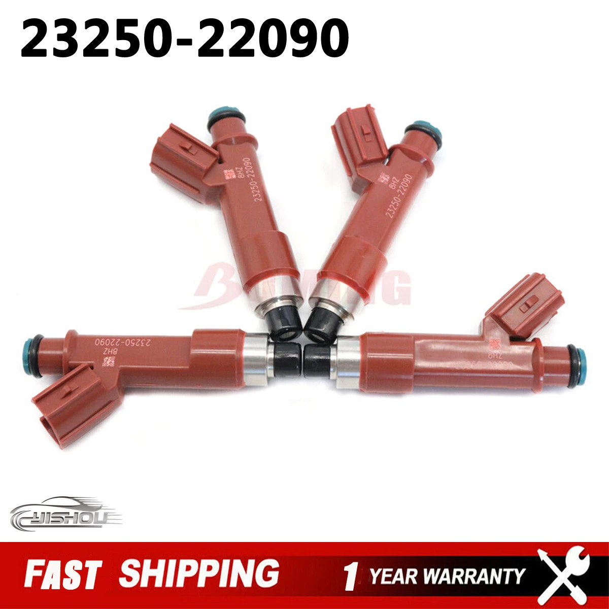 4pcs Fuel Injectors 23250-22090 Fit for Toyota Corolla ZZE142 1ZZFE Matrix 1.8L 2004-2008 2325022090 23250 22090