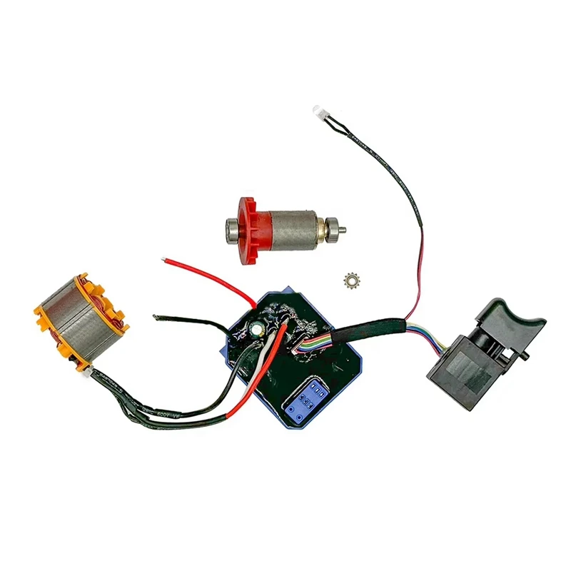 

VEHO-Литиевая электрическая дрель, бесщеточный двигатель в сборе, 21 В, 12 зубьев, плата управления, бесщеточный двигатель литиевой дрели в сборе