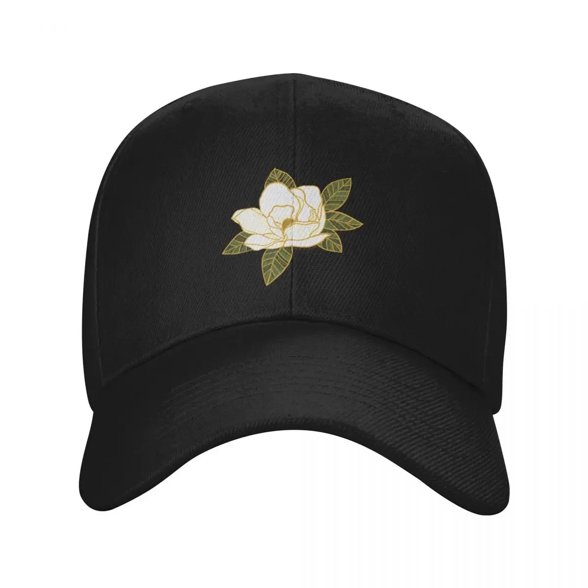 Magnolia Flower Baseball Cap Rave derby hat Beach Bag foam party Hat Wear Men Women's