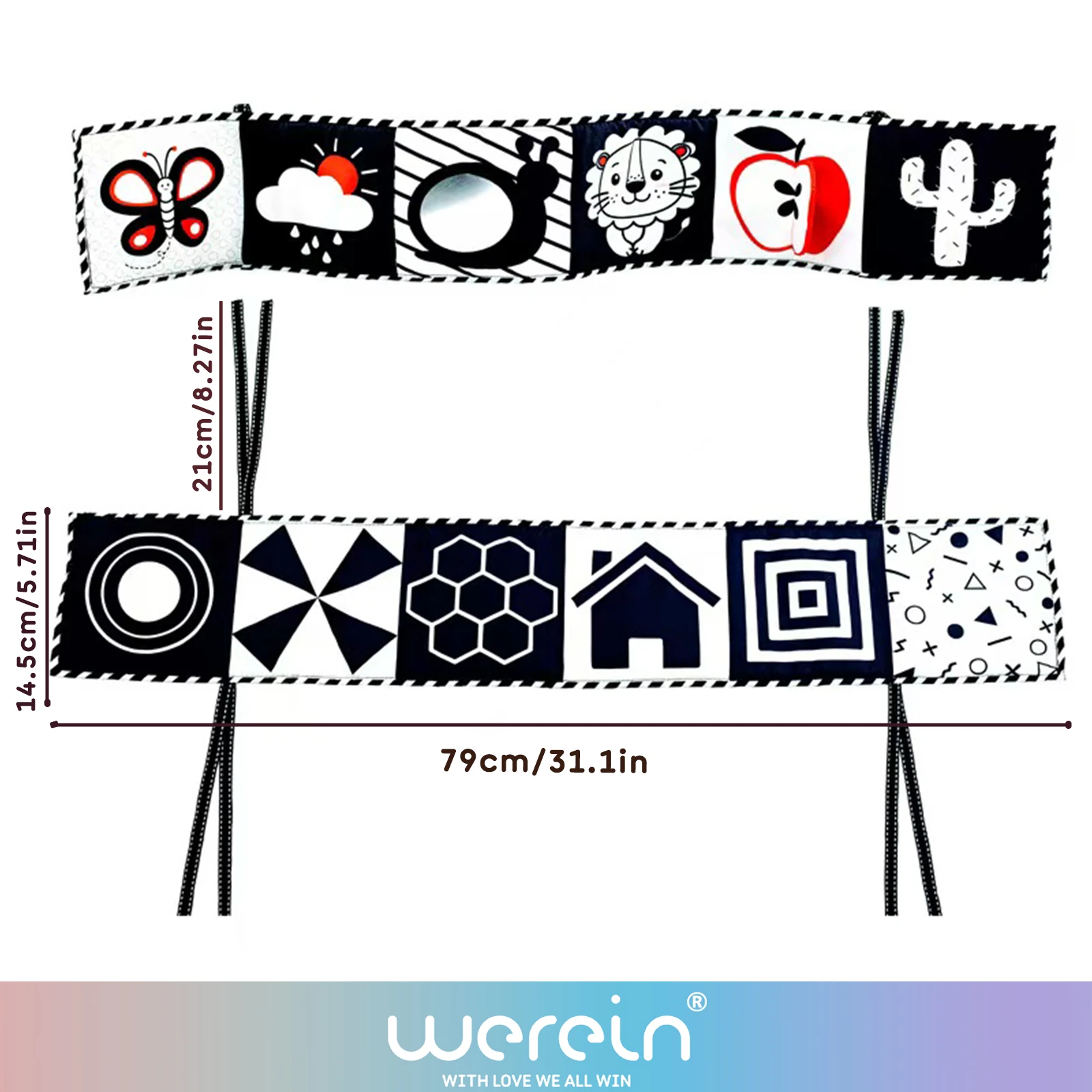 WeRein Black White High Contra - Baby Nursery Books review and price