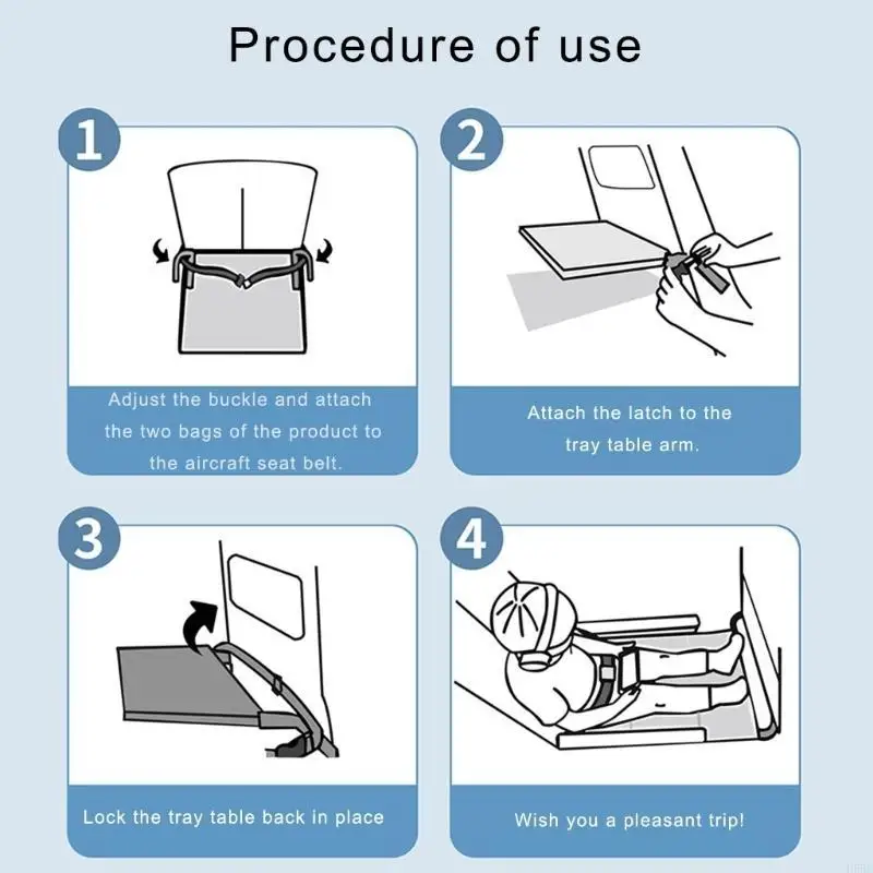 H55B Multifunctionele Vliegtuigen Stoelen Extender Draagbare Luier Aankleedkussen Kindervliegtuig Voetsteun voor het creëren
