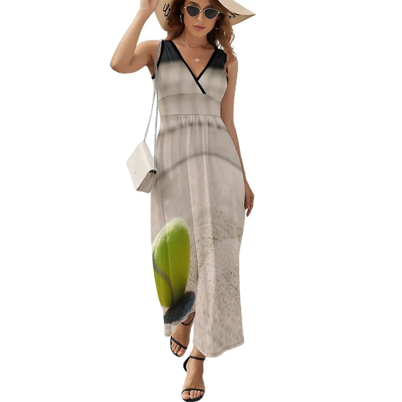 

Женское теннисное платье без рукавов, вечерние платья, свободные летние платья для свадебной вечеринки, 2024