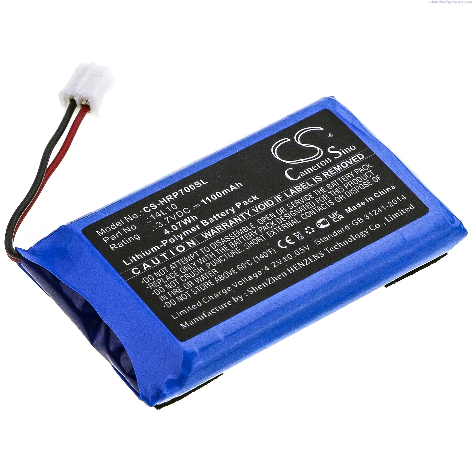 Cameron Sino 3.7V 1100mAh CS-HRP700SL Personal Care Battery 14L10 for Hairmax Prima 7, Prima 9, PR7-V01 +TOOL
