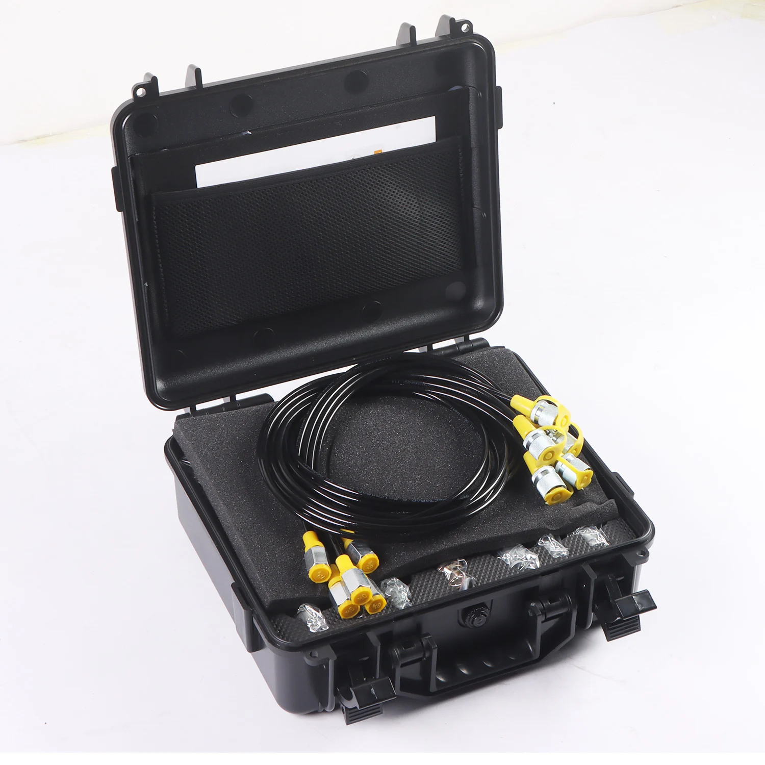 Hydraulic Pressure Test Kit Adapter 5 Gauge 13 Couplings 14 Tee Connectors Pressure Gauge Kit For CAT CASE John Deere Excavator