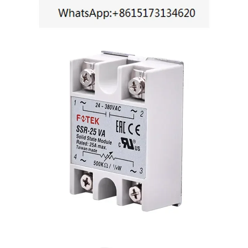 2 pieces Taiwan original    Yangming single-phase Solid-state relay SSR-25VA10/40/50/75VA adjustable voltage type