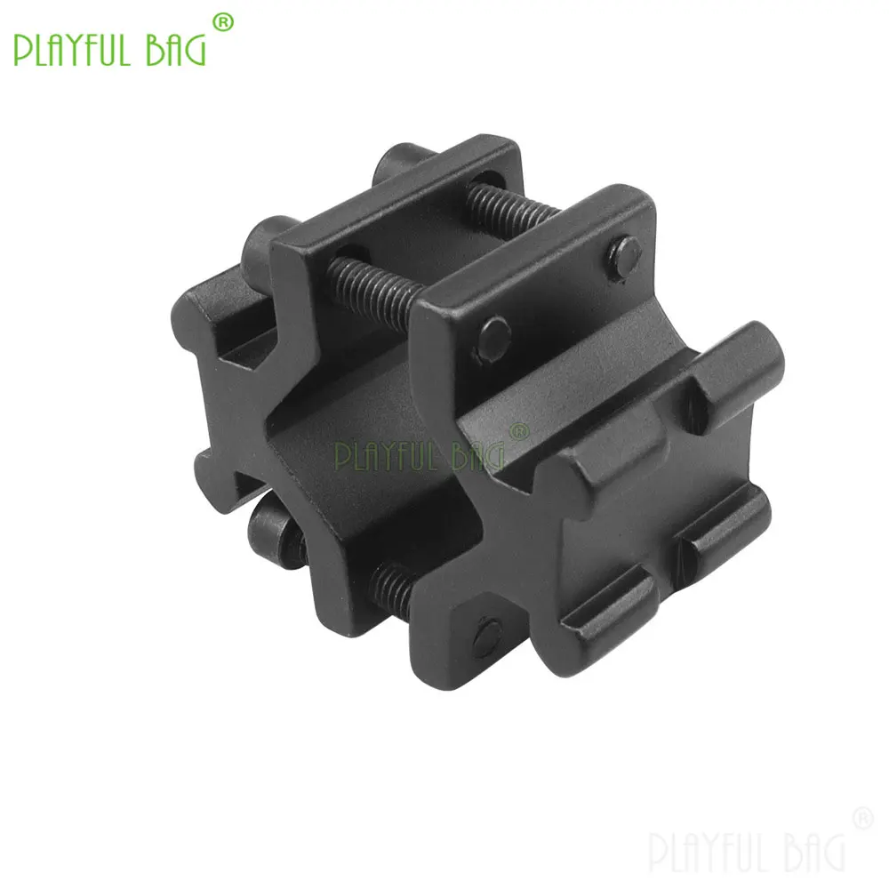 Abrazadera de tubo de Metal de 12-20mm, soporte láser de mariposa de doble cara y linterna, adaptador de tubo de riel de 21mm, accesorios para pistola de juguete QG876