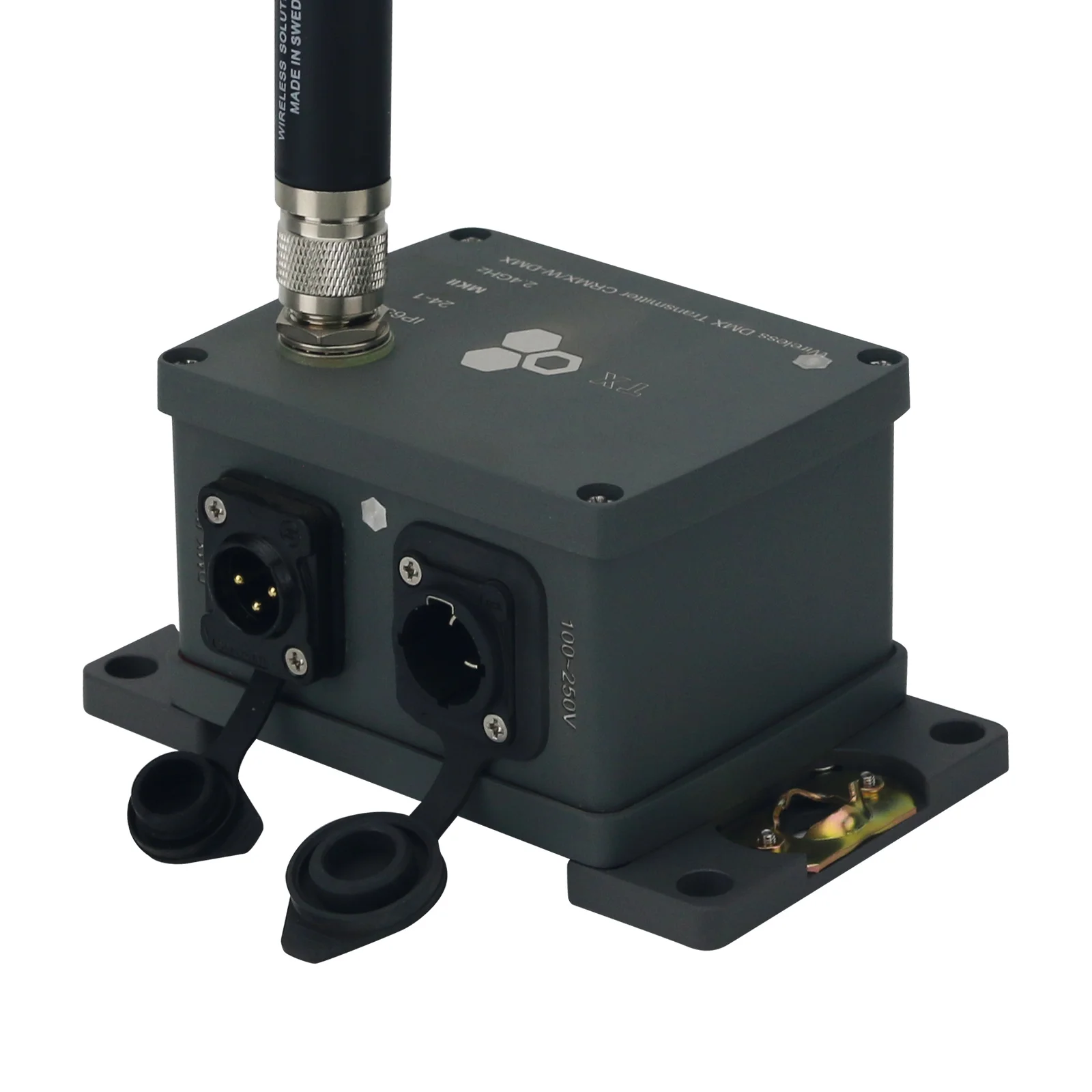 100MW 500-meter Waterproof Wireless DMX512 Transmitter TX / 2.4GHz Receiver  DMX Wireless RX  for Stage Lighting