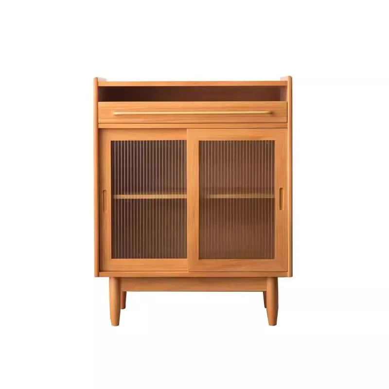 

American retro industrial style wooden furniture set tea locker