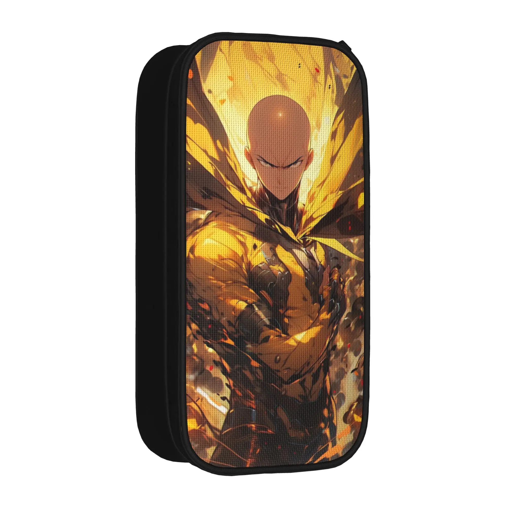 Fun One-Punchs-Man Anime Pencil Case  Pencilcases for Student Big Capacity Bag Students School Gifts Accessories