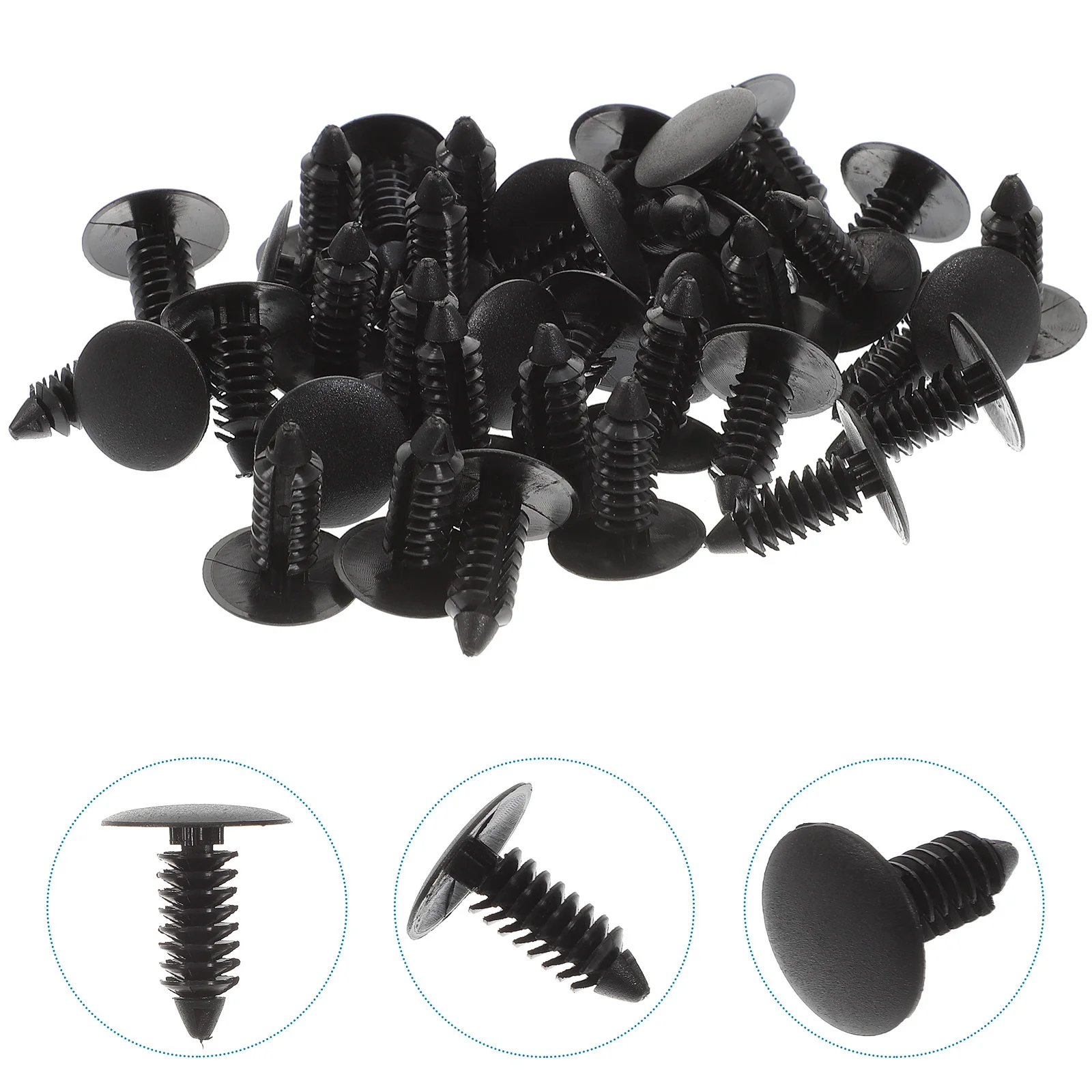 

100Pcs Retainer Pin Nylon Push Rivet Automotive Door Panel Bumper Clip Replacement Fastener Repair Kit
