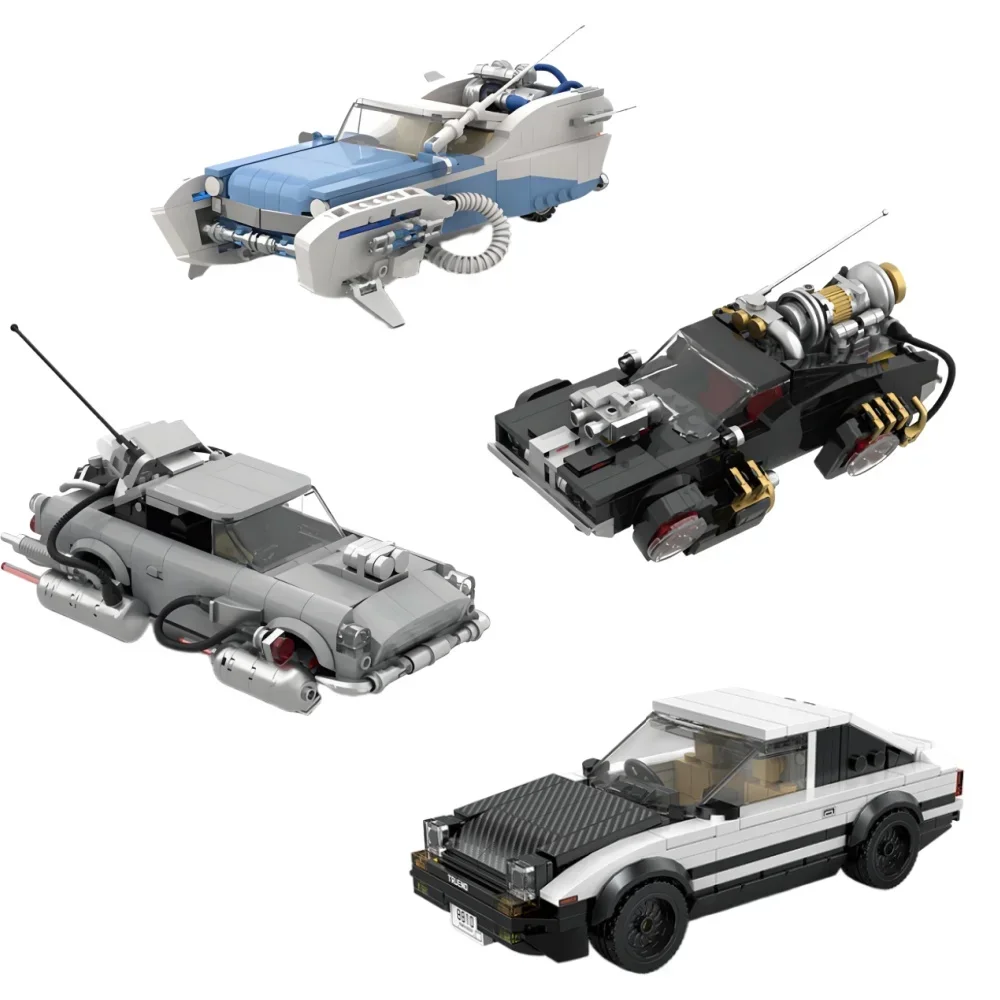 

Technical Blocks Time Machine Cars Supercar Back To The Future Collection Model Building Kit Block Bricks Toys Gift