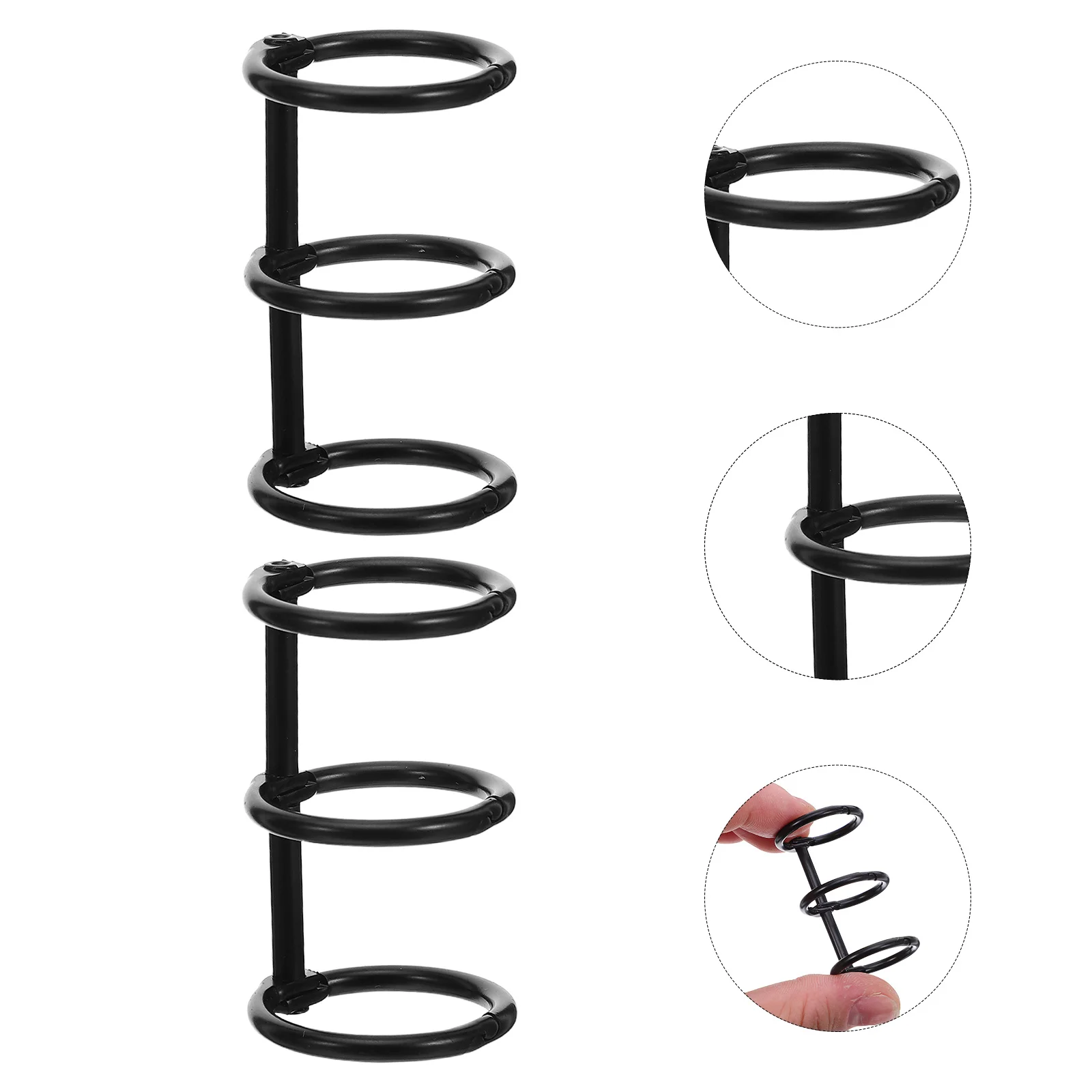 

20Pcs 3-Ring Binder Rings Heavy Duty Metal Book Rings Openable Binding Clips for Flashcards Notecards Calendars DIY Journals