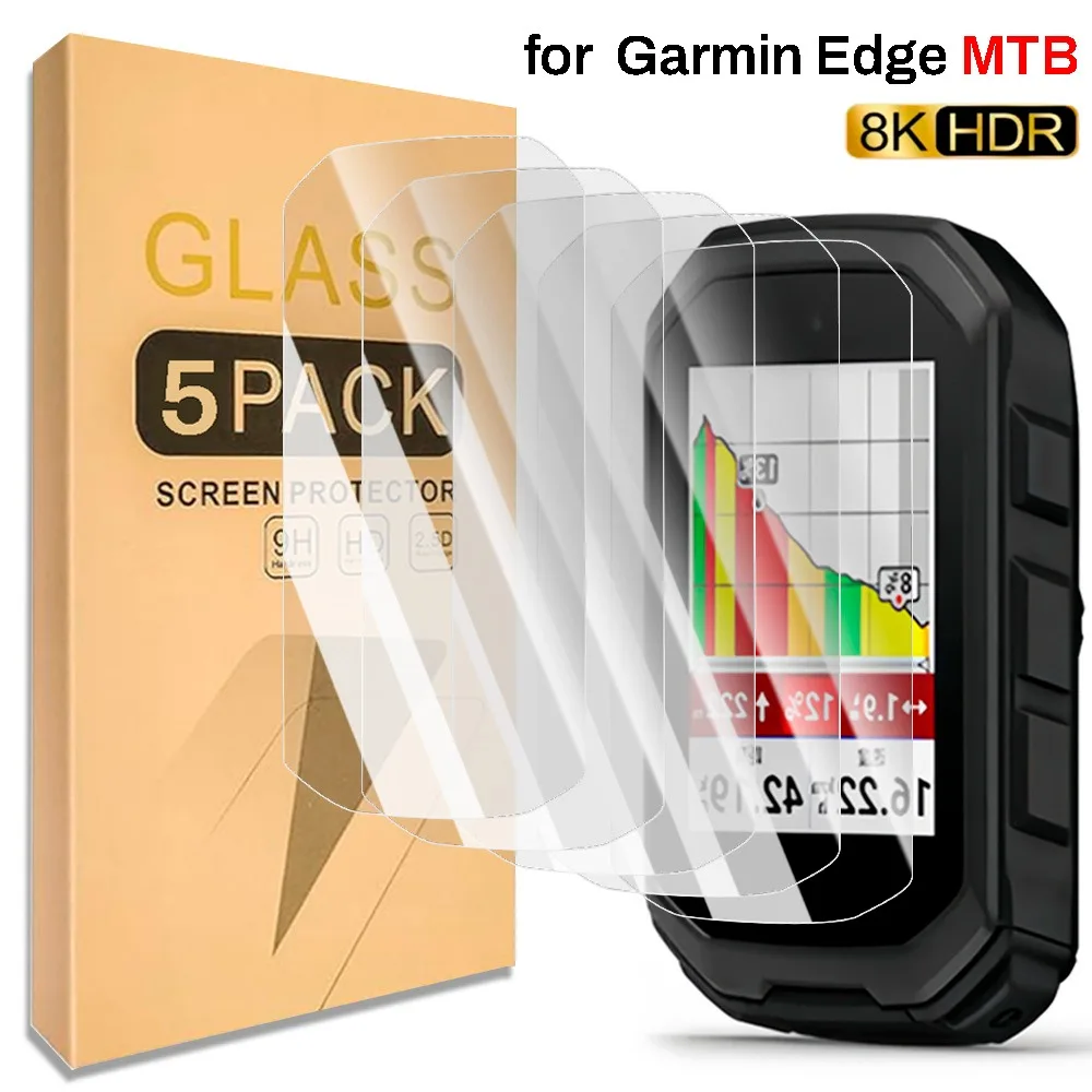 

For Garmin Edge MTB Tempered Glass Screen Protector: Anti-scratch HD Clear Waterproof, Ultra-Durable & Precision-Fit, Touch-Resp