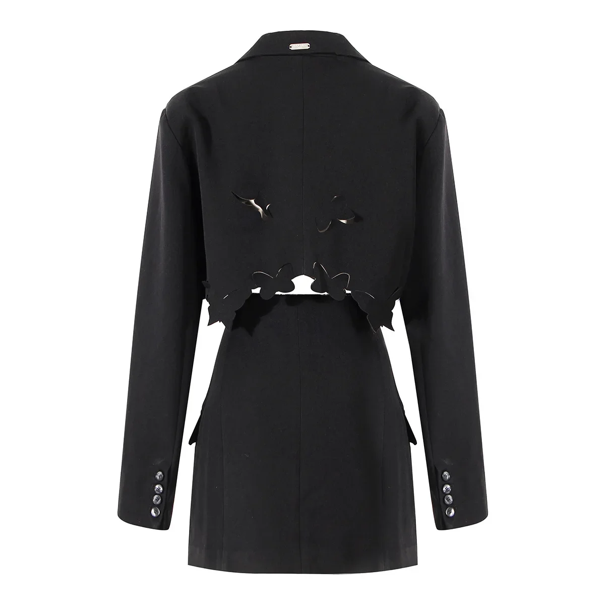 Ensemble de olympiques noirs pour femmes, blazer et jupe, mini robe de Rhcourte sexy, streetwear, manteau et veste, mode fille chaude, 2 pièces