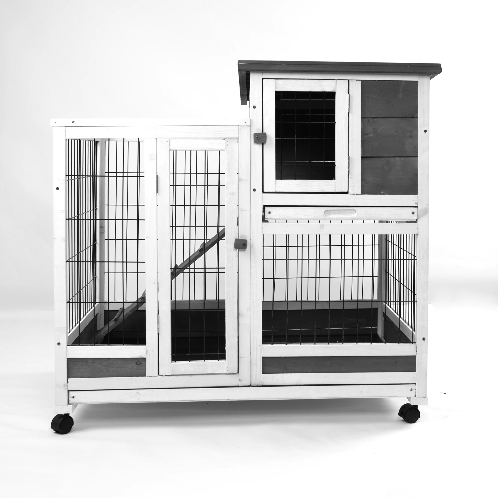Cheap Pet Cage Rabbit Nest Cage Wooden Outdoor