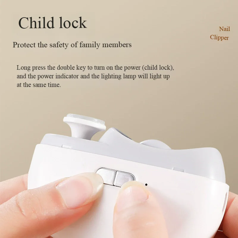 ‌ Elektryczny obcinacz do paznokci, bezpieczny pilnik z funkcją automatycznego wyłączania, przenośne narzędzie do pielęgnacji paznokci do manicure i pedicure.