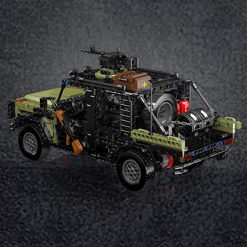 Mould King 20042 véhicule d'assaut caracal technique véhicule blindé blocs de construction militaires assemblage bricolage jouets enfant cadeau de noël