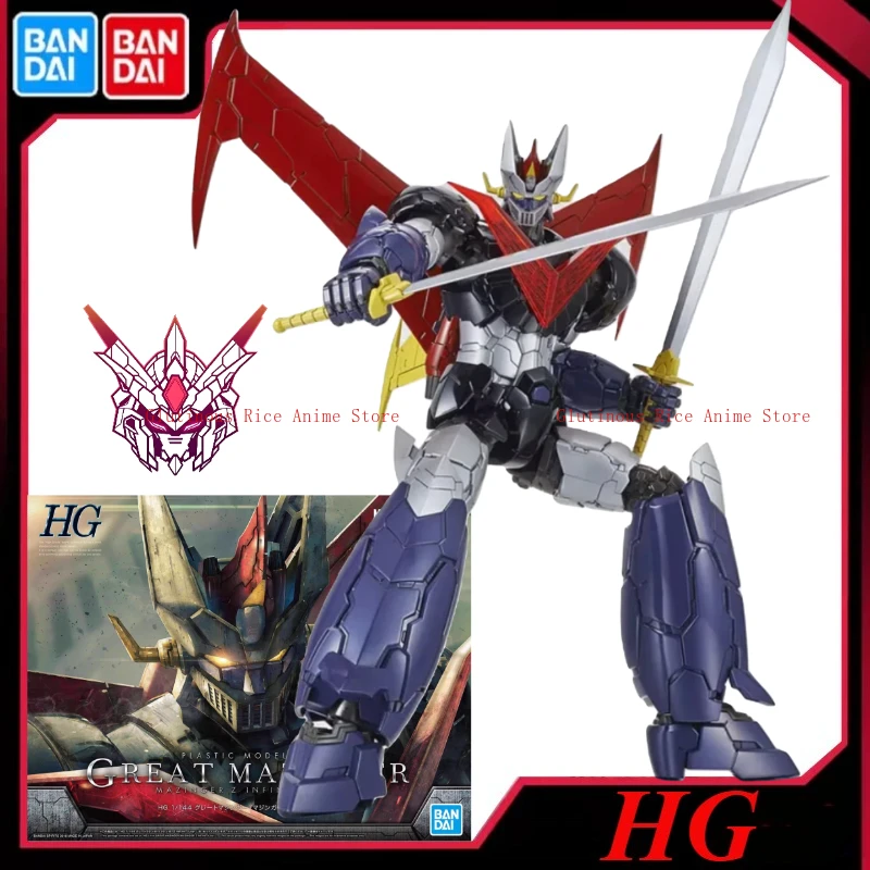 Bandai Genuine HG 1/144 GRAND MAZINGER Z INFINITY Ver. Figurka kolekcjonerska Robot montażowy zabawki modele ozdoby prezent