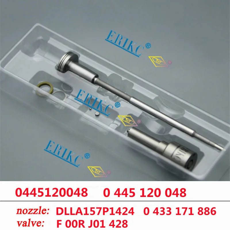 

ERIKC 0445120048 0 445 120 048 Repair kits DLLA157P1424 OEM 0 433 171 886 Common Rail Injector FOR MITSUBISHI ME222914