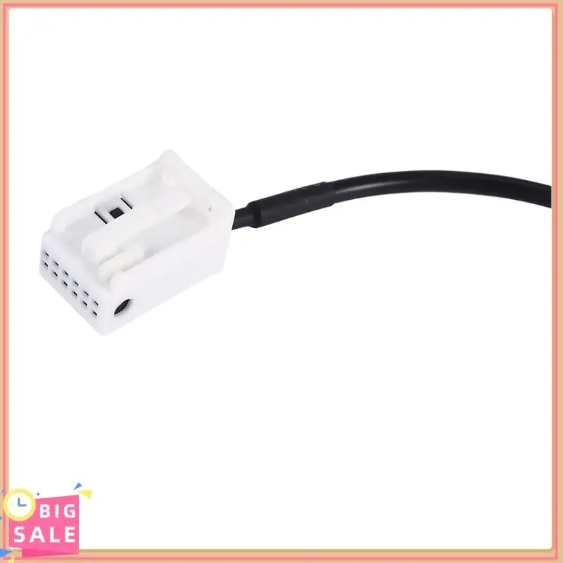Better-Car AUX Audio Cable Line Connector With Resistor 1.5M 12 Pin For BMW E60 E61 E63 E64 E65 E66 E81 E82 E83 E87 E88 E90 E91