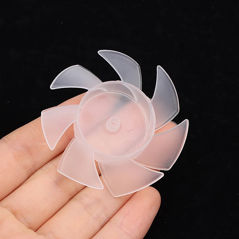 1PC Safe and Small Power Mini Plastic Fan Blade Outside Diameter 35mm/42mm/50mm/65mm 7 Blades for Hair Dryer Motor