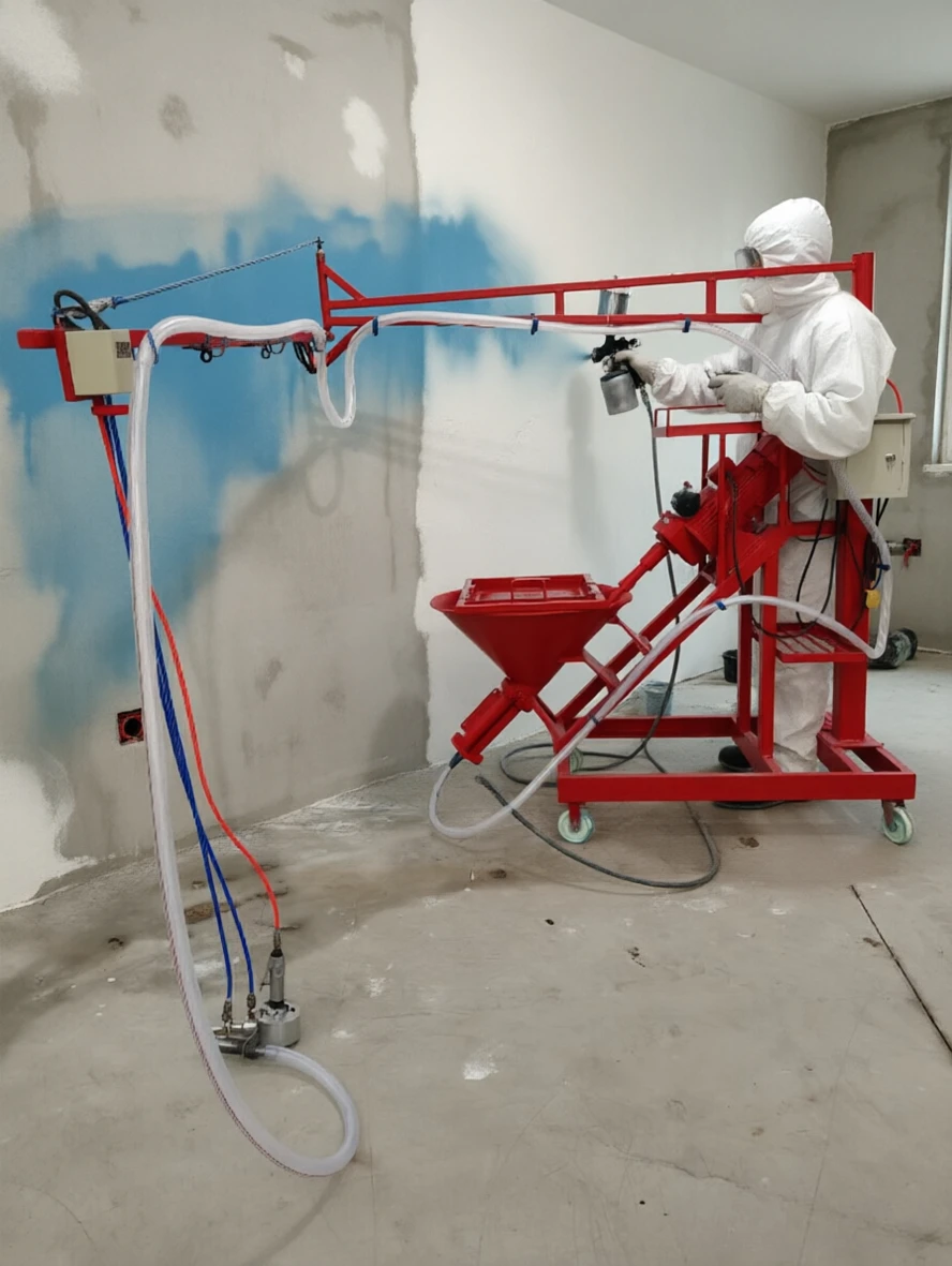 Decor Ornament Glass Fiber Cement Sprayer Light Body Easy Movement Art Studio Construction Tool