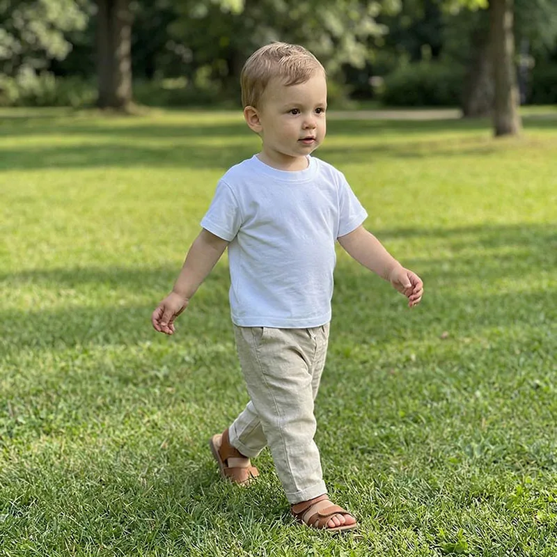 Baby Boys Summer T-shirt 1M-3Y Comfortable Girls Tops Thin Loose Toddler White Tee Versatile Infant Clothes