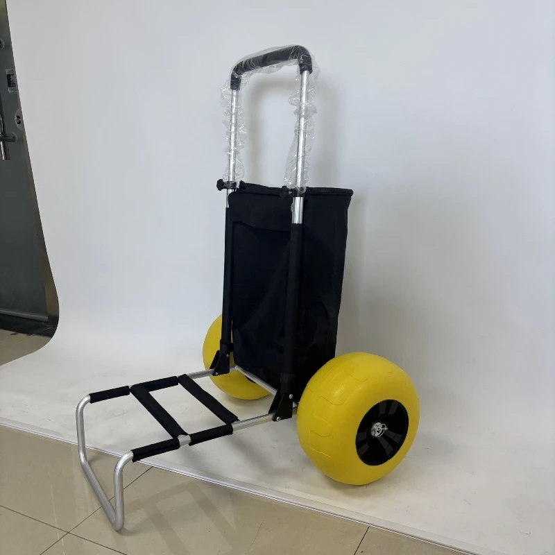 

Oversized tires beach wheel trailer, fishing, outdoor luggage trailer