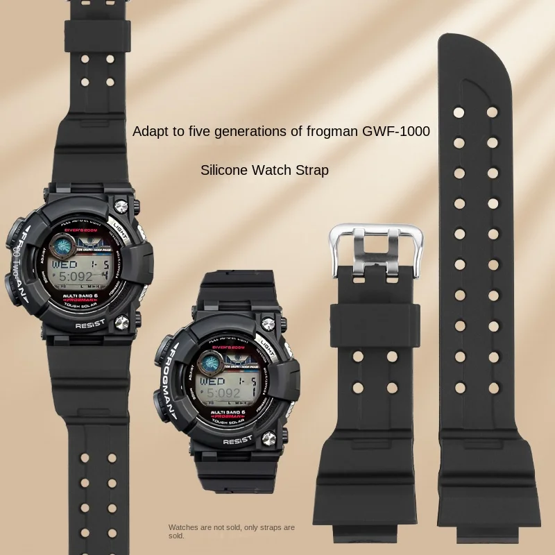 

For Casio G-SHOCK Fifth Generation Frogman 3184 GWF-1000-1JF GF-1000 Special Resin Silicone Watch Strap Accessories