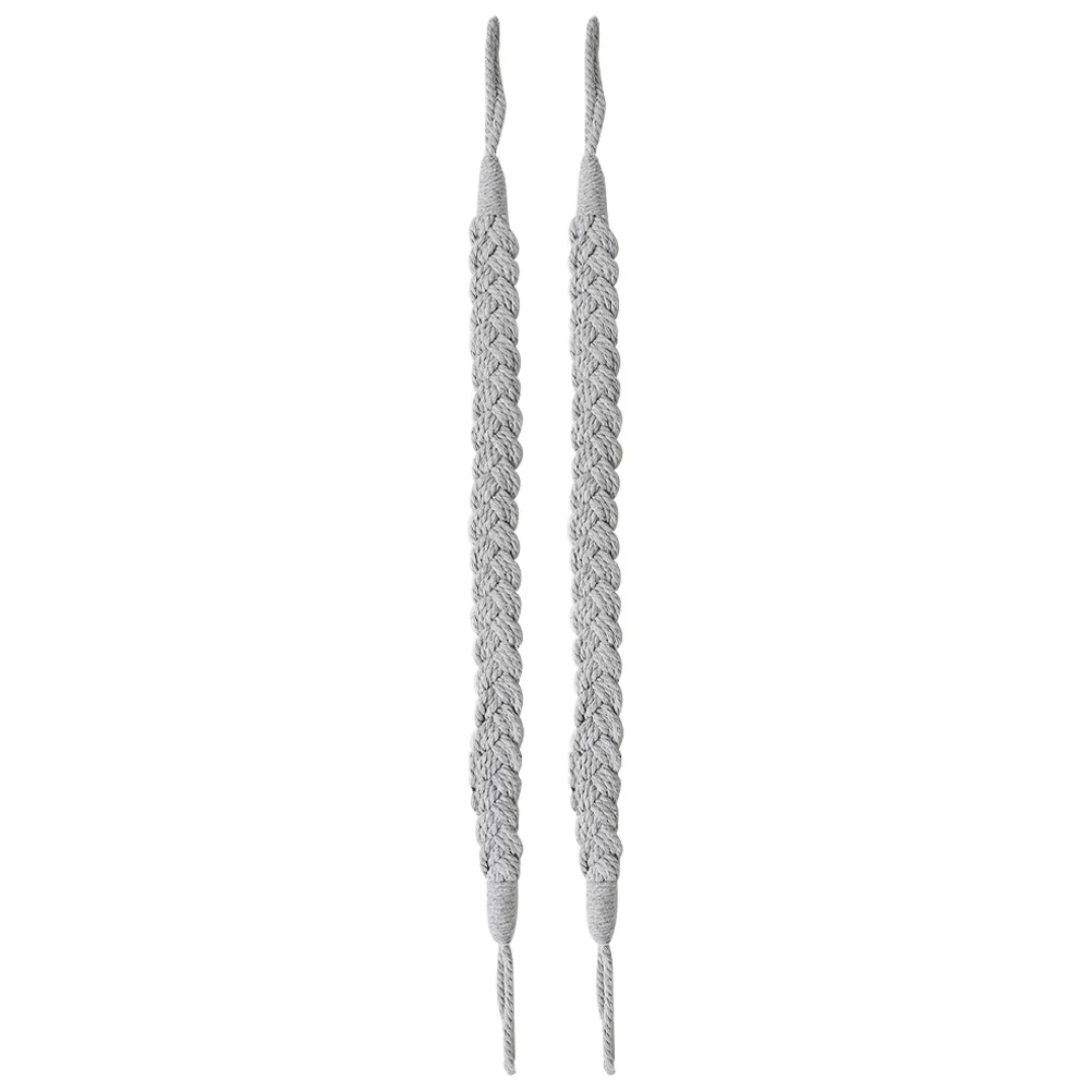 

2Pcs Simple Elegant Woven Curtain Tiebacks Home Ornament Decor Strong for Hotel Use Curtain Accessories