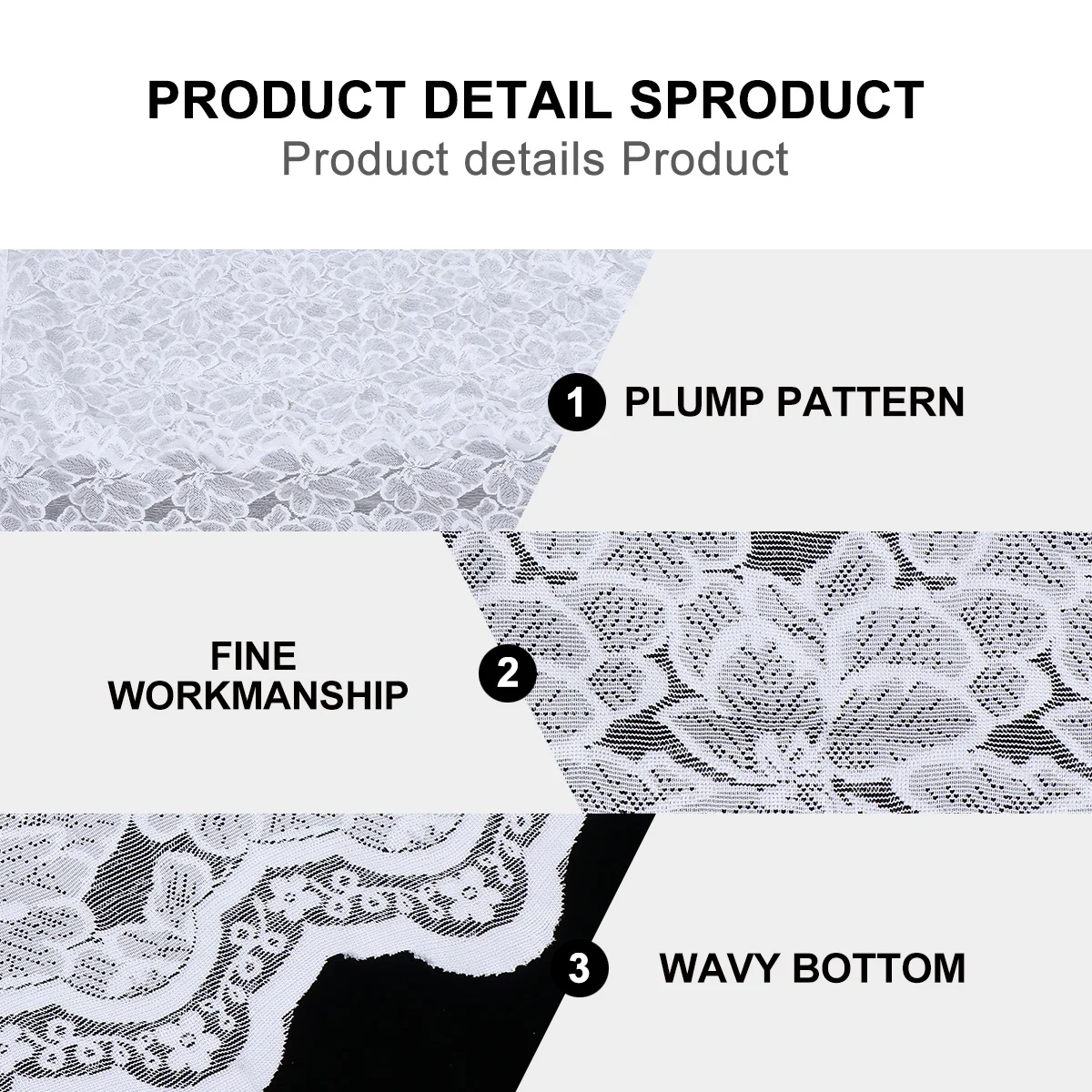 

Lace Short Curtain for Window Half Curtain Decorative Light Filtering Room Divider Easy Install for Cozy Home Decoration