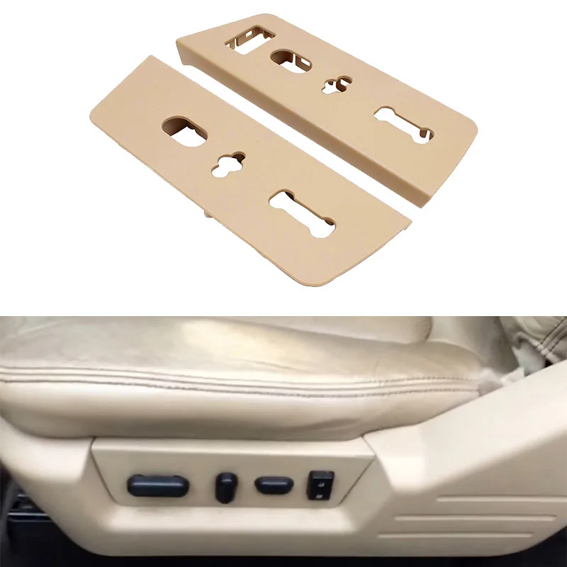 LHD Car 10-way Power Seat Switch Panel Bezel Cover Trim For Ford F-150 F150 2009 2010 2011-2014 Auto Seat Switch Housing Plate