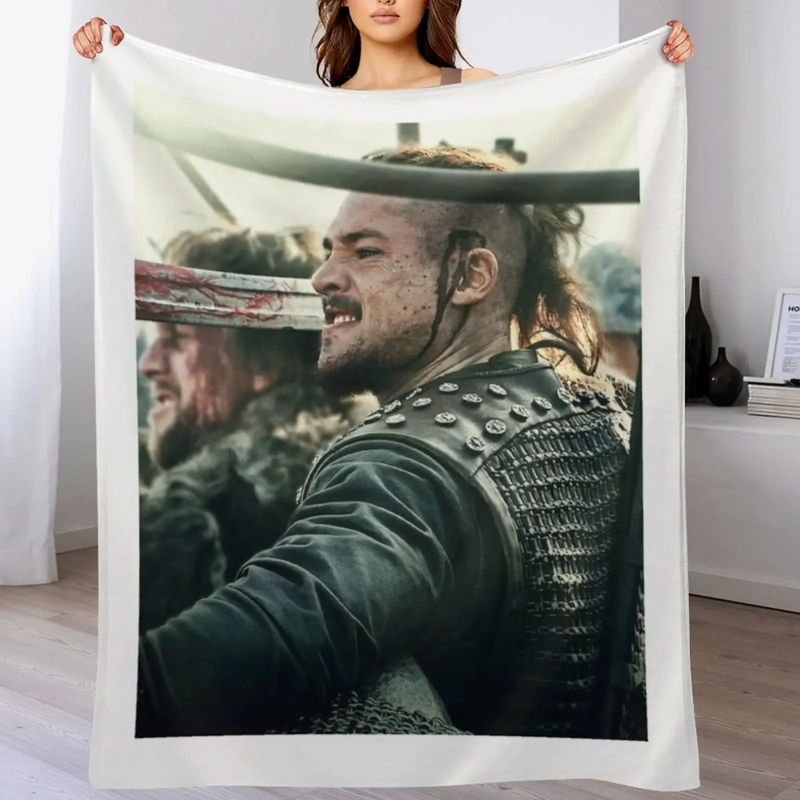 

Uhtred of The Last Kingdom Throw Blanket Cozy Light Blanket for Travel Camping Picnic