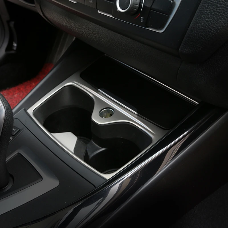 Garniture de décoration de cadre de tasse d'eau de Console centrale de style de voiture pour BMW série 1 F20 F21 116i 118i autocollant intérieur accessoires automobiles