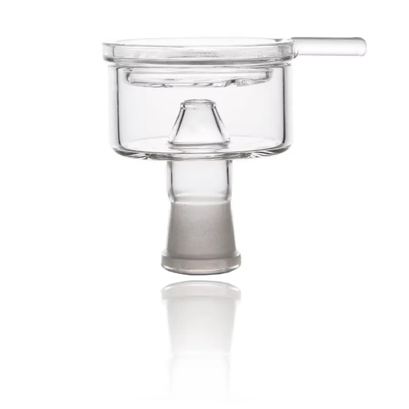 1PC Chicha Narguile Big Hole Glass Bowl Shisha Head Hookah Tobacco Pot with Charcoal Holder for Hookah Smoking Accessories view 4