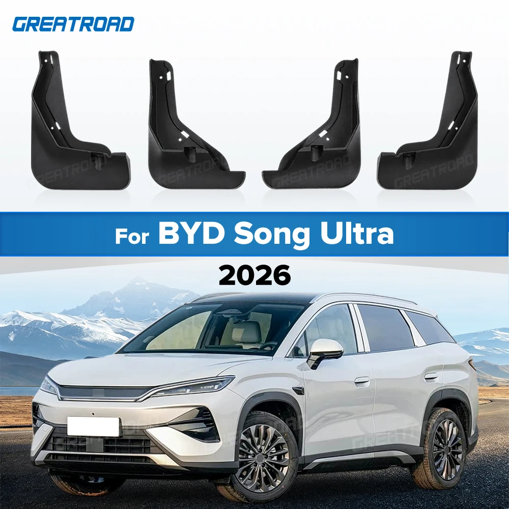 For BYD Song Ultra 2026 Fender Mudflaps Splash Guards Mudguards Mud Flaps car Accessories