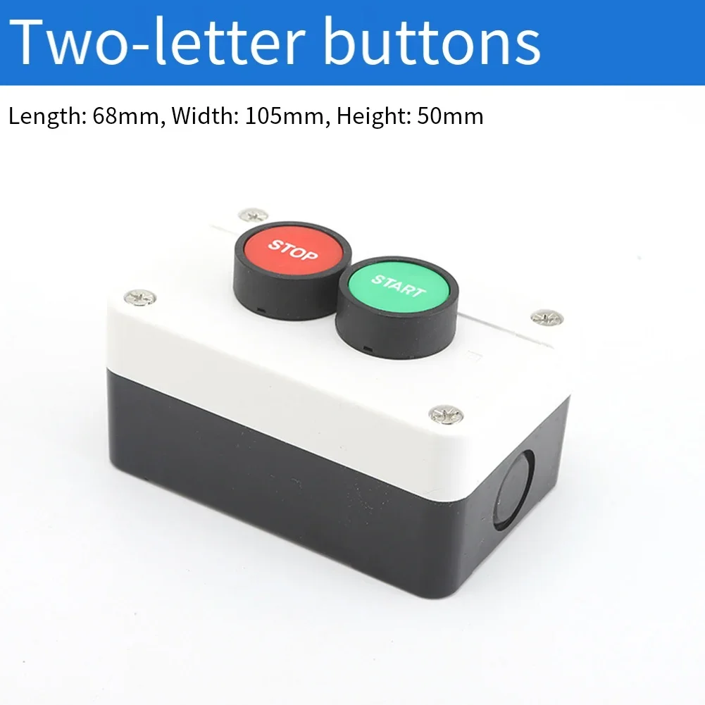 CNC Start Stop Switch Waterproof Button Switch Electrical Lifespan 3,000,000 Cycles Industrial Control Button Box