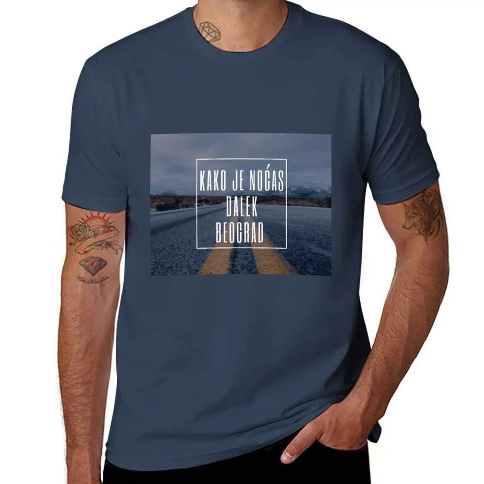 is far Beograd away T-Shirt Casual All Match Short Sleeve T-Shirt