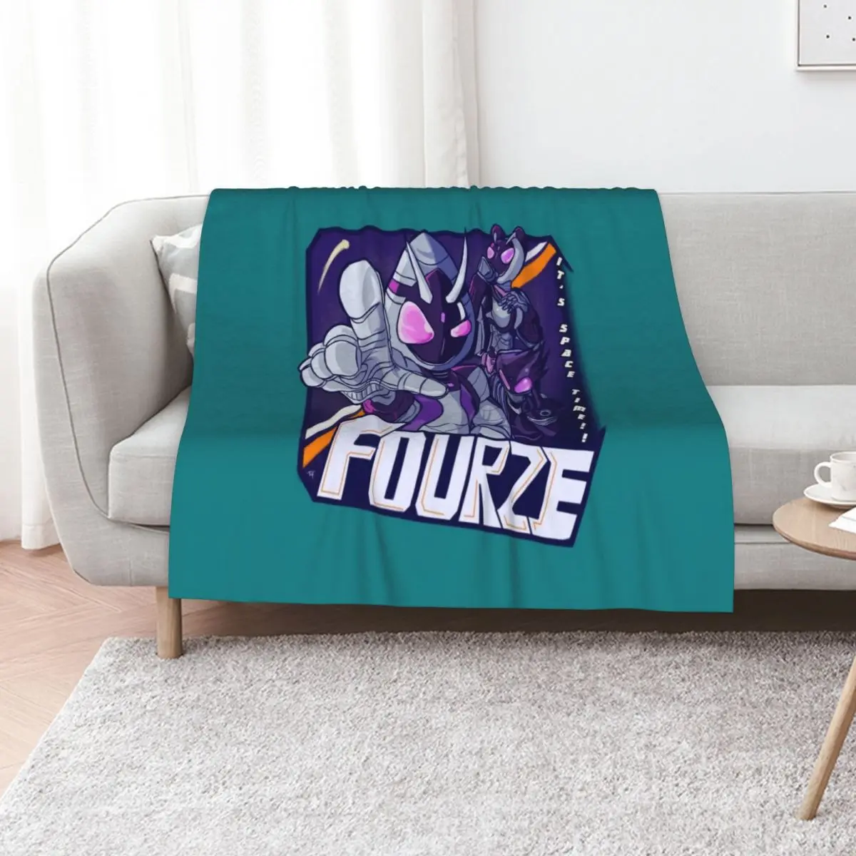 Grab onto Space ! ! [ Kamen Rider Fourze ] Throw Blanket Thin Soft Blanket for Summer Night Sleeping