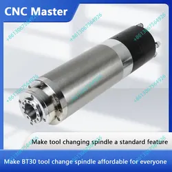 3.2Kw BT30 engraving machine spindle tool change pneumatic high speed steel ball bearing finishing CNC high power high torque