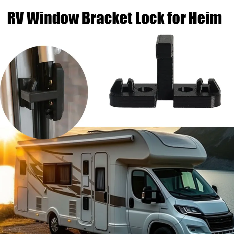 

RV Camper Window Bracket Lock Polyplastic Security Lock Holder Caravan Window Bracket Lock For Heim Motorhome Window Accessories
