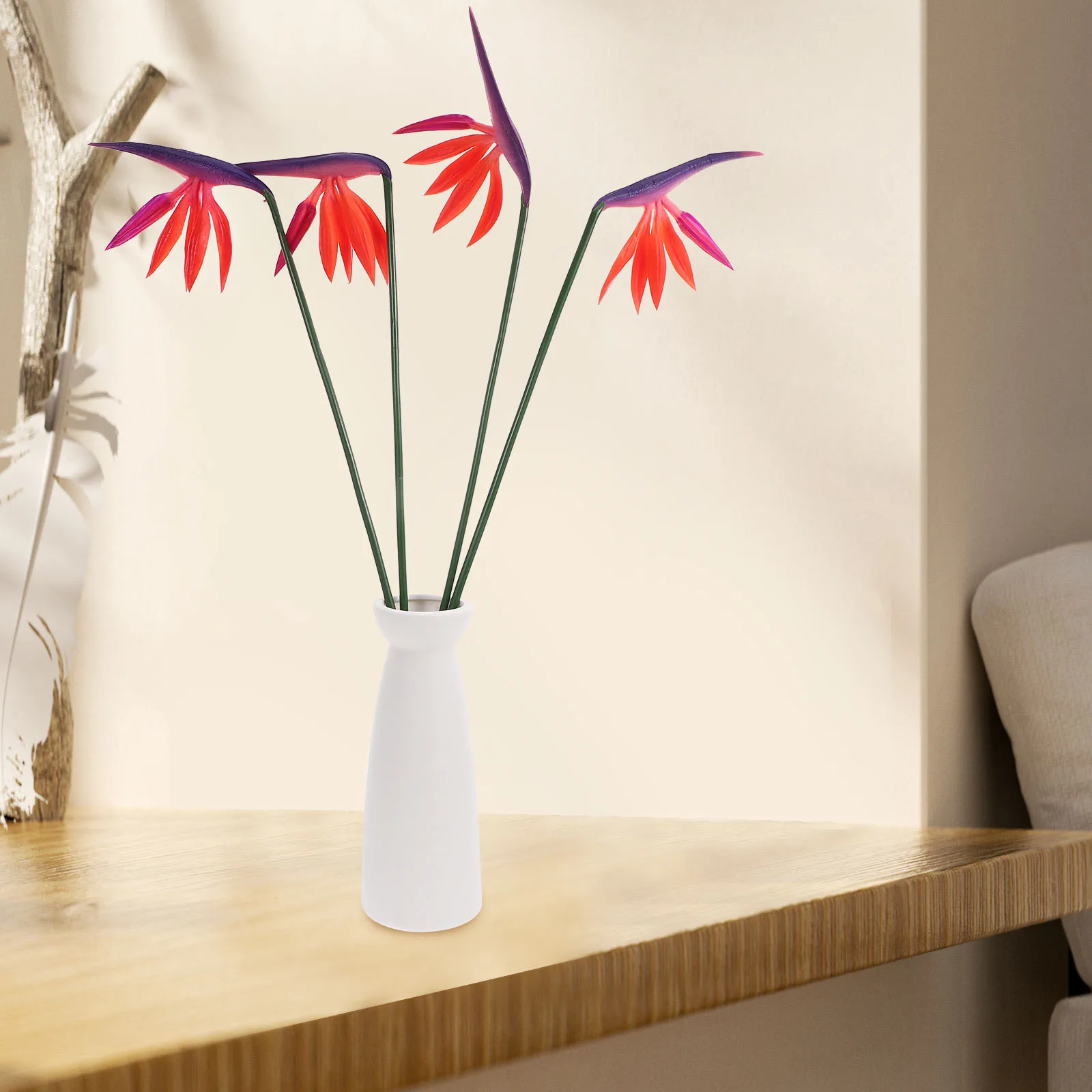 

4Pcs Artificial Flowers Decor Realistic Tall Tropical Faux Large Plants for Wedding Party Home Decoration Artificial Flower Stem