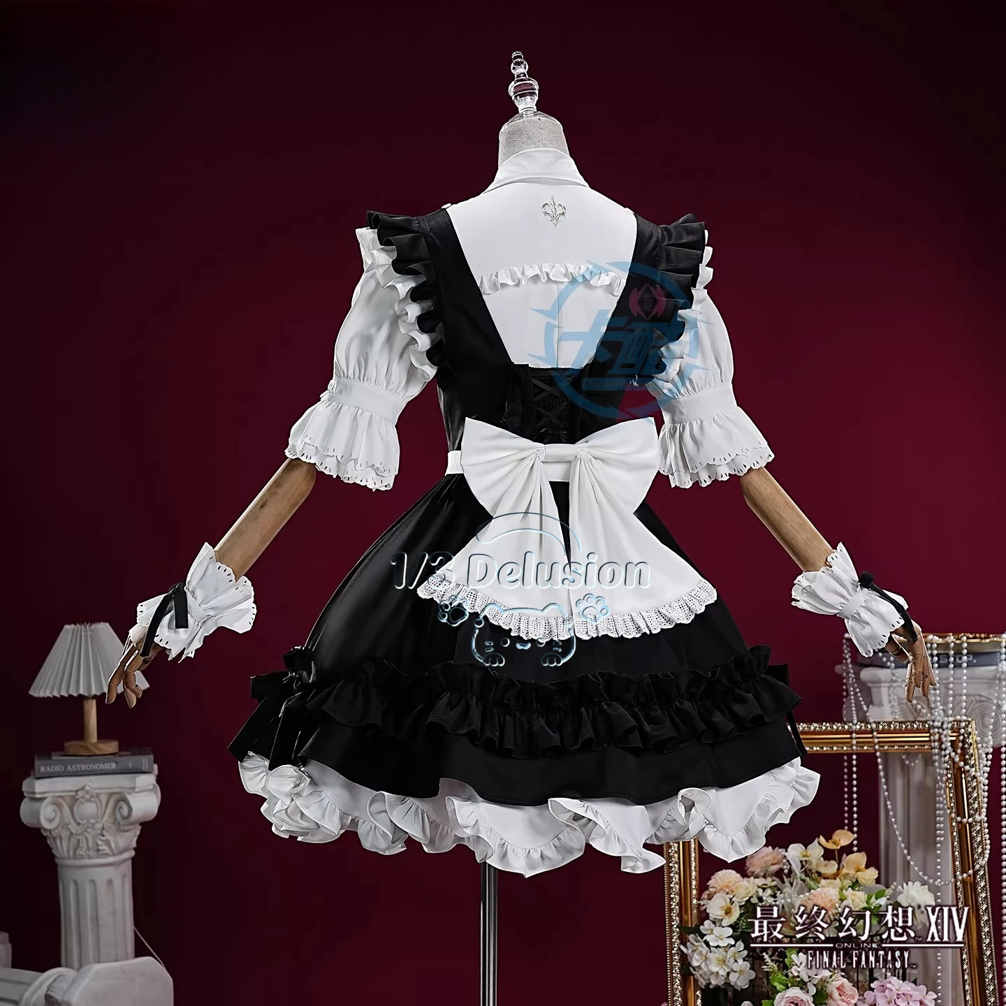 

Final Fantasy XIV FF14 Cosplay Costume Official Maid Outfit Anime Party Uniform Hallowen Play Role Clothes 1/3 Delusion